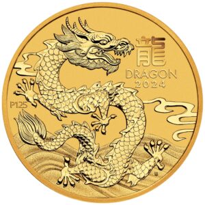 Australia 100 AUD Lunar Dragon złota moneta 1 oz