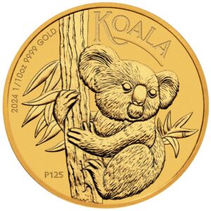 Australia 15 AUD Koala złota moneta 1/10 oz