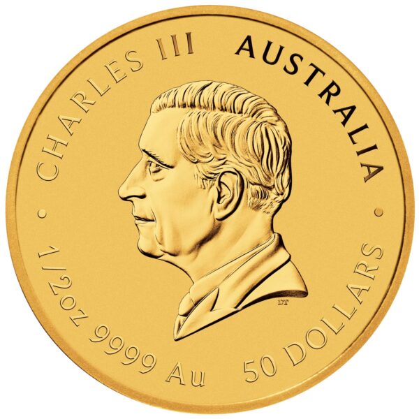 Australia 50 AUD Lunar Rok Węża złota moneta 1/2 oz 2025 - obrazek 2