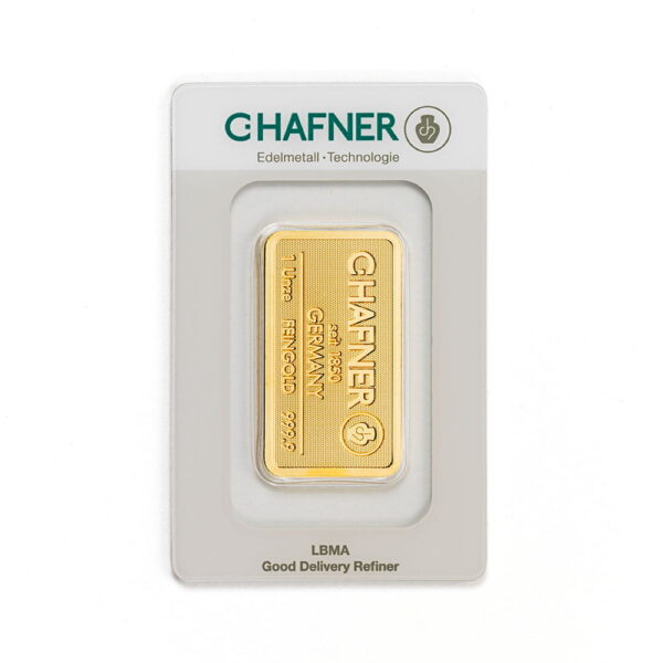C-Hafner sztabka złota 1 oz