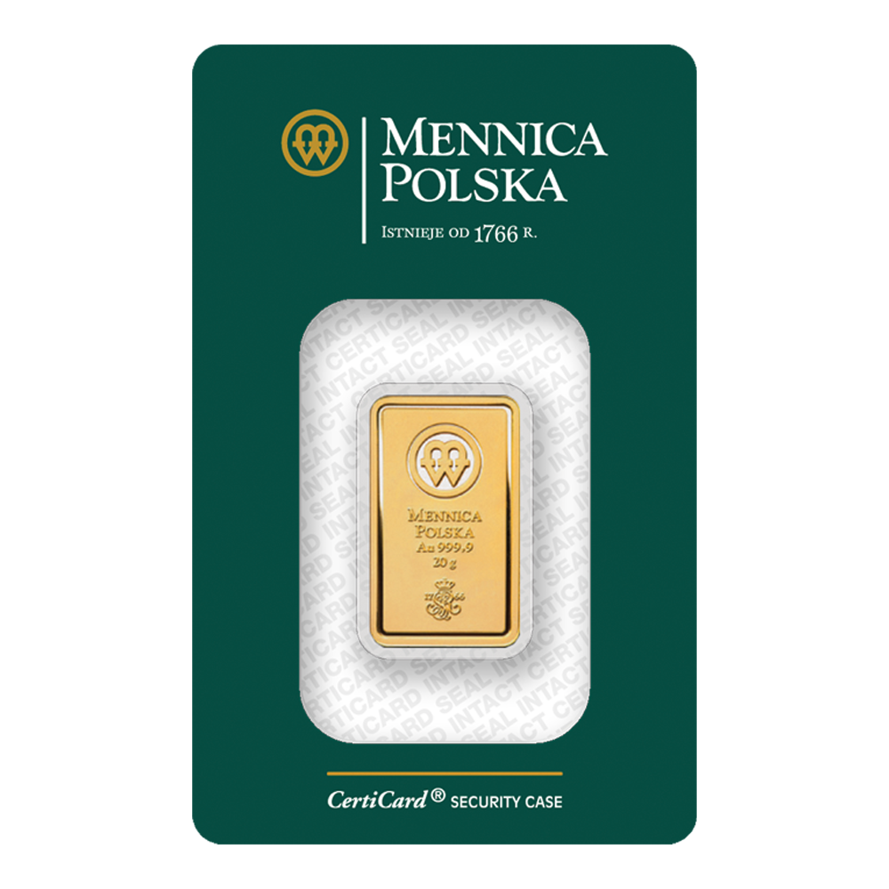 Mennica Polska sztabka złota 20 g