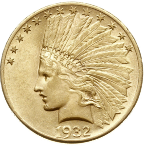 USA 10 USD złota moneta 0,54 oz 1932 r.