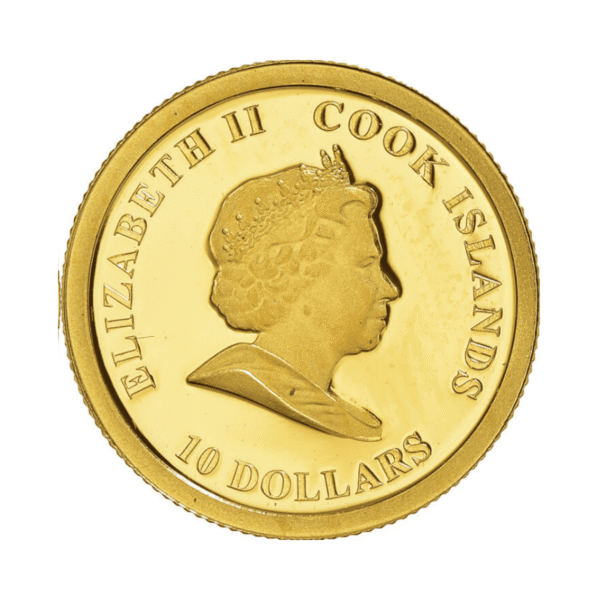 Wyspy Cooka Bounty złota moneta 0,04 oz - obrazek 2